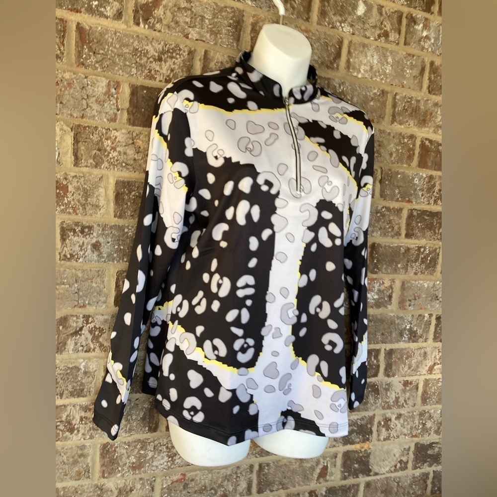 NWOT Simplicite by Jamie Sadock Women's Long Sleeve Top Golf 1/4 Zip size M - Picture 2 of 9